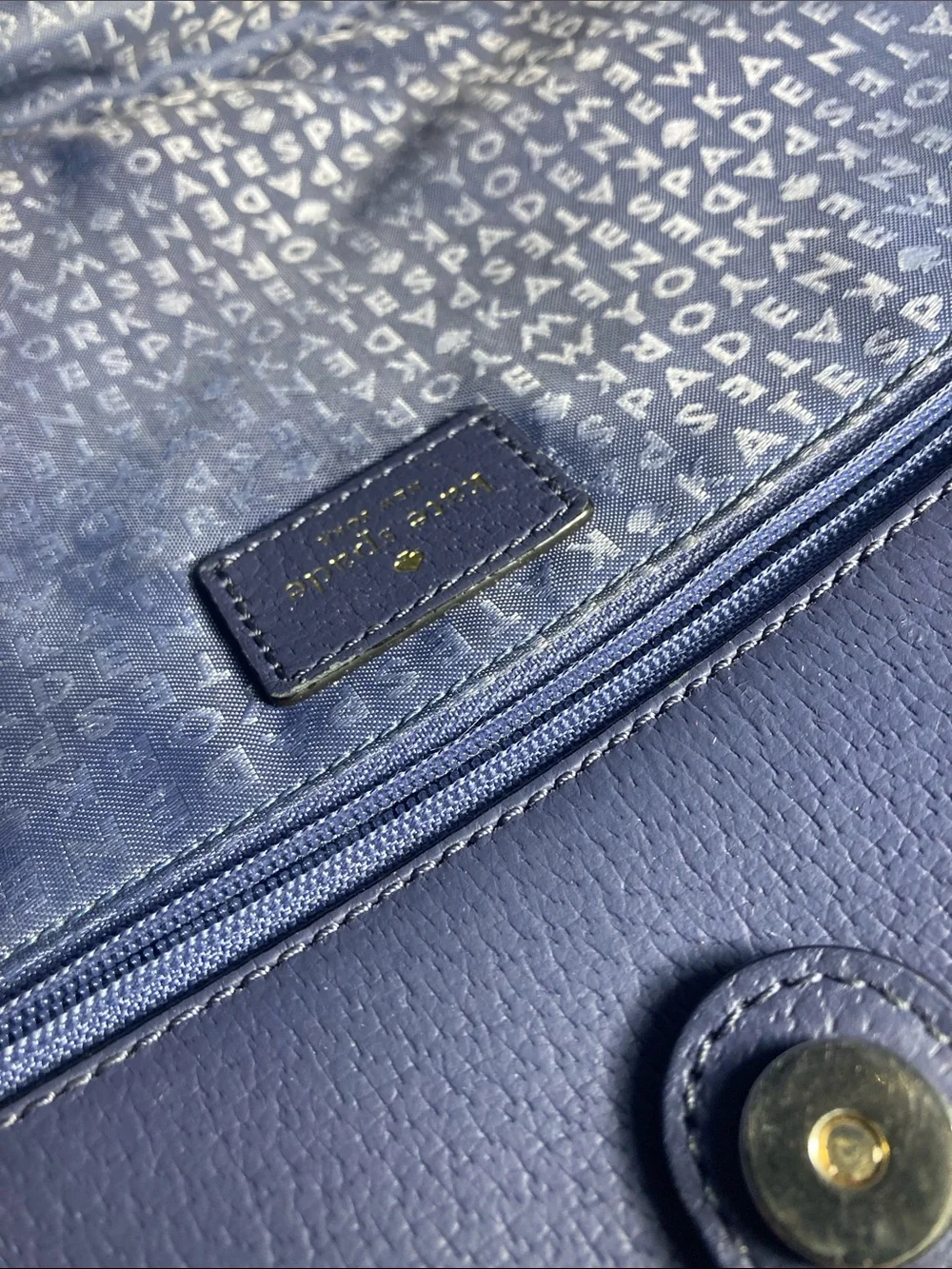 kate spade cobalt purple leather dome satchel Beautiful